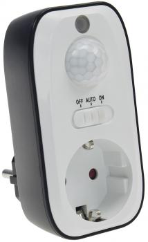 Zwischenstecker mit Bewegungsmelder 100° mit 8m Reichweite 230V 1200W