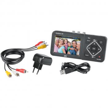 Video-Digitalisierer Grabstar AV, 8,9-cm-LC-Display (3,5"), S-Video, speichert auf USB/SD-Medien