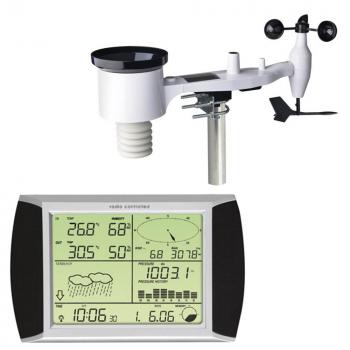 PC Funk Wetterstation Regen Windmesser Innen-/Außen Temperatur Thermometer