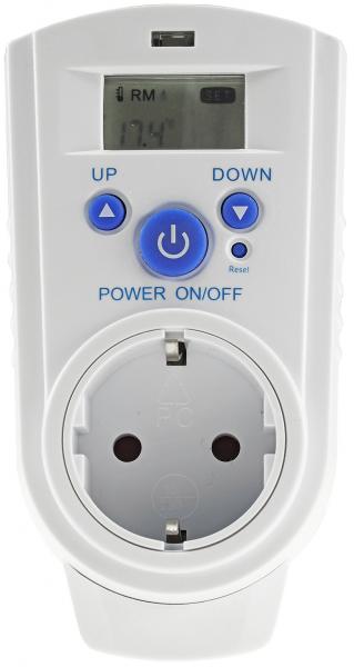 Digital Steckdosen-Thermostat max. 3500W 5-30°C EIN/AUS/AUTO 230V