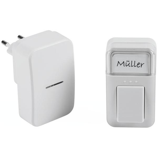 Funk Klingel / Gong BATTERIELOS mit Sender & Empfänger Notruf Türklingel für Haus Garten